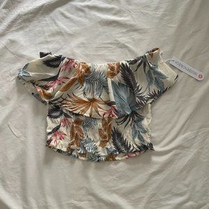 Sisstrevolution Ocracoke Woven Flowy Tube Top